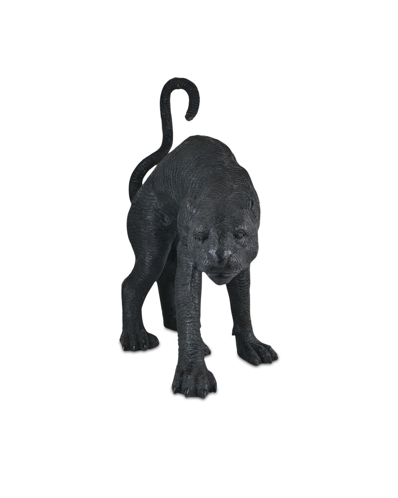 Currey and Company 1200-0912 Standing Panther, Black Bronze