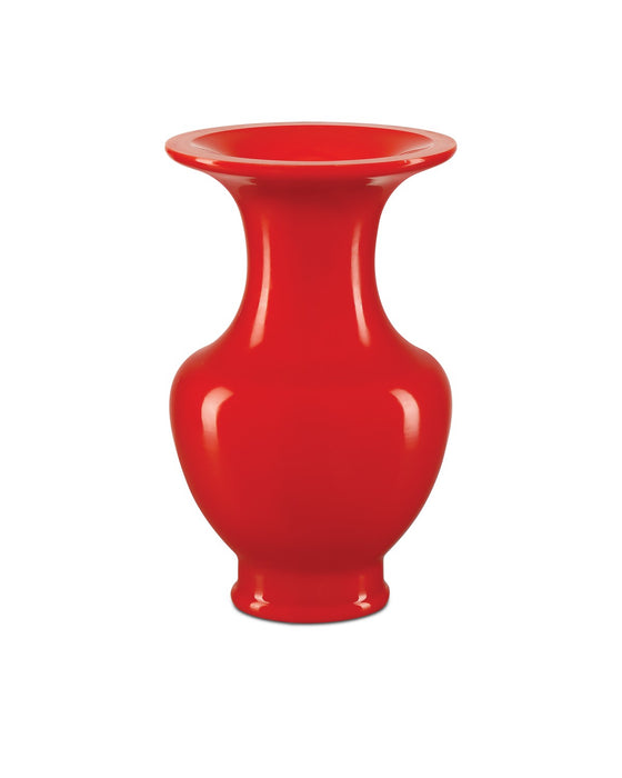 Currey and Company 1200-0914 Vase, Coral Orange