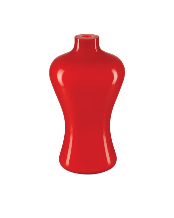 Currey and Company 1200-0916 Vase, Coral Orange