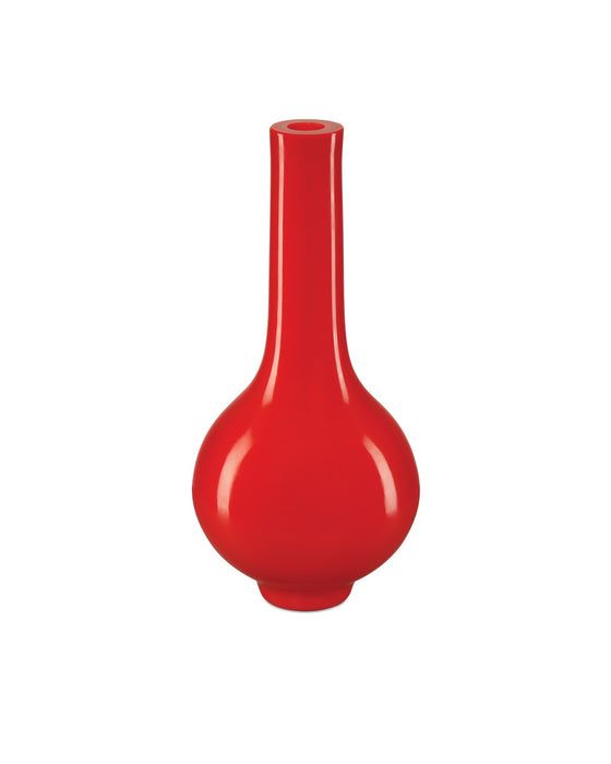 Currey and Company 1200-0917 Vase, Coral Orange