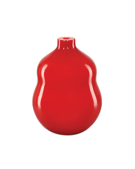 Currey and Company 1200-0922 Vase, Coral Orange