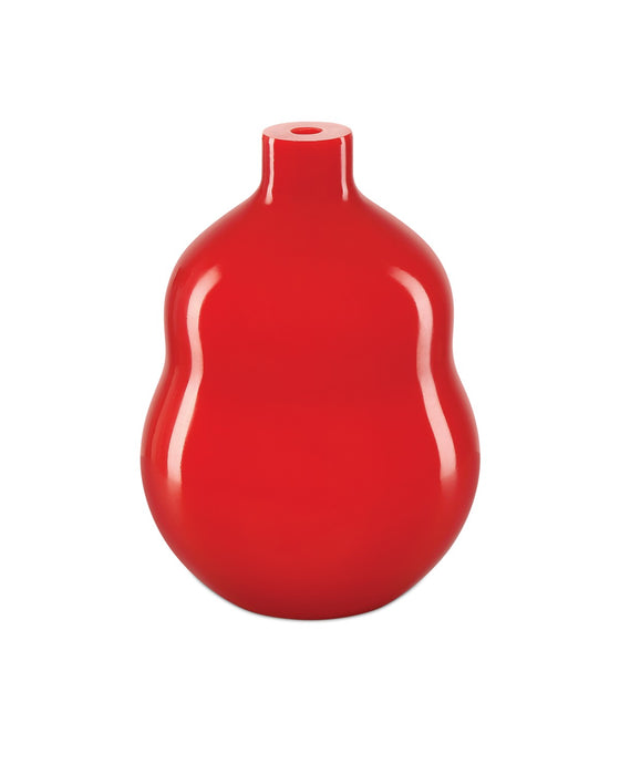 Currey and Company 1200-0923 Vase, Coral Orange