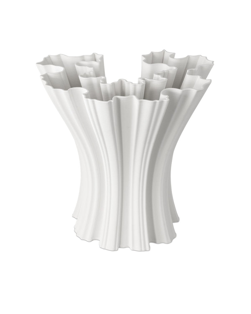 Currey and Company 1200-0934 Vase, White