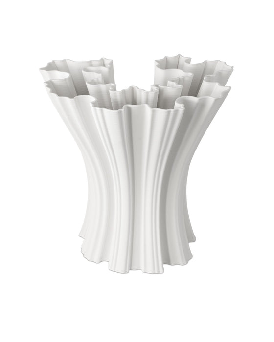 Currey and Company 1200-0934 Vase, White