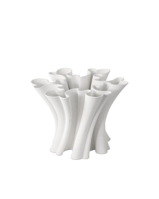 Currey and Company 1200-0935 Vase, White