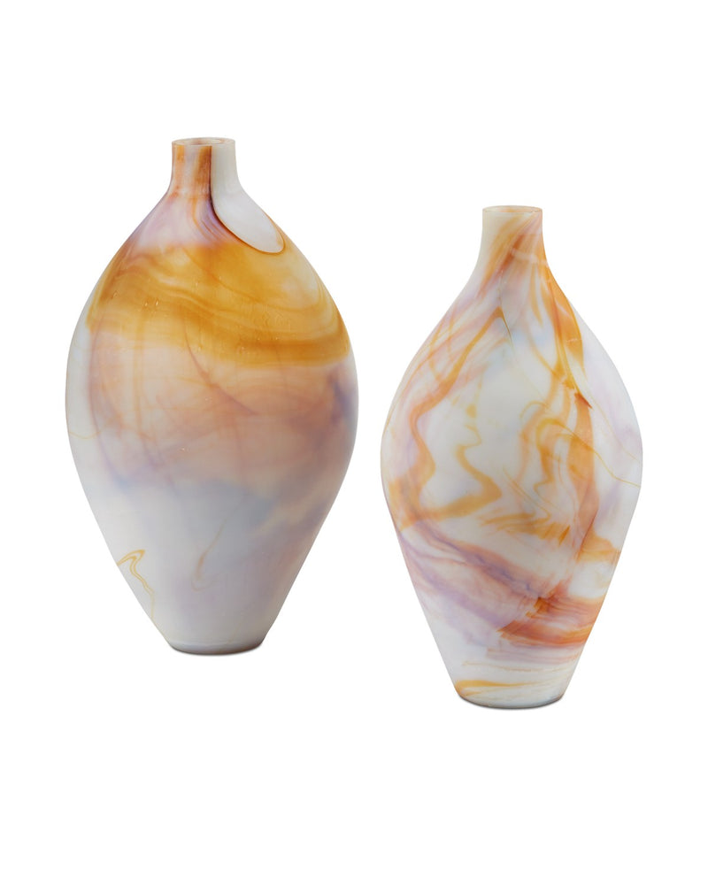 Currey and Company 1200-0939 Vase Set of 2, Onyx / Jasper
