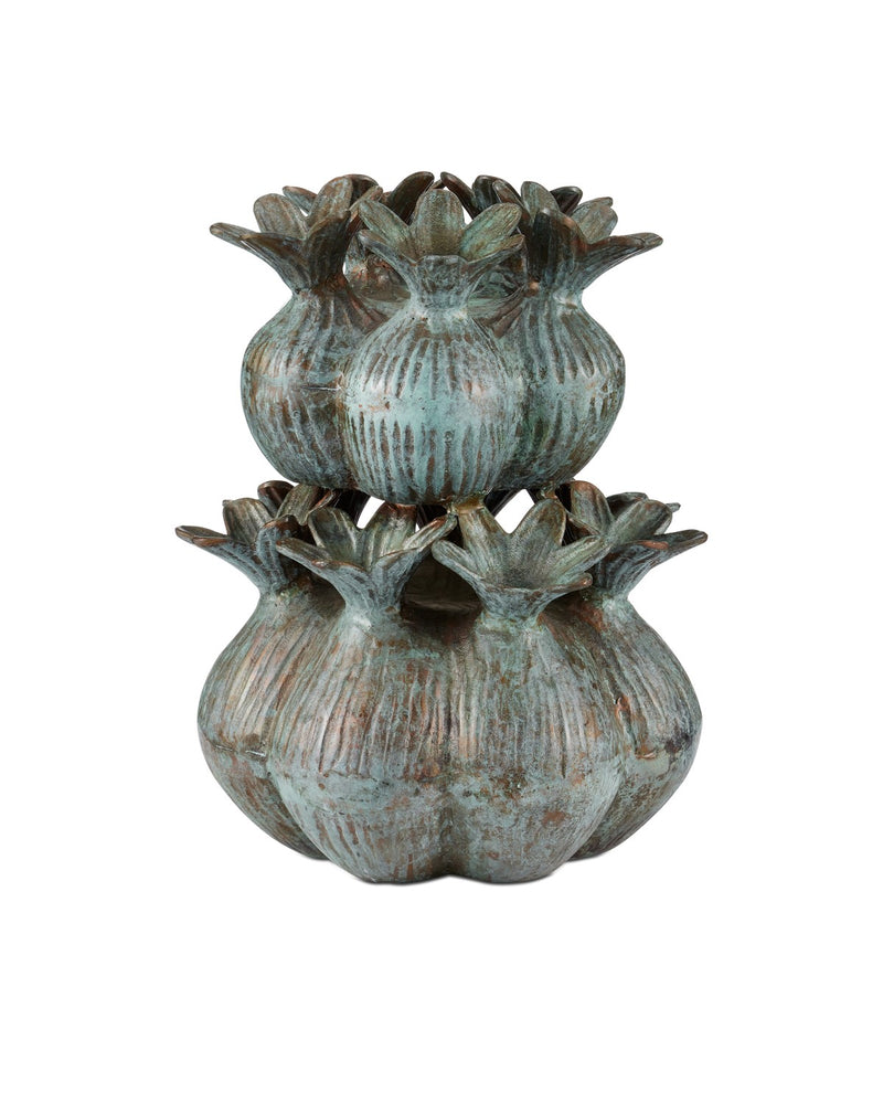 Currey and Company 1200-0940 Vase, Verdigris