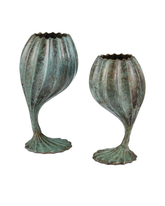 Currey and Company 1200-0941 Object Set of 2, Verdigris