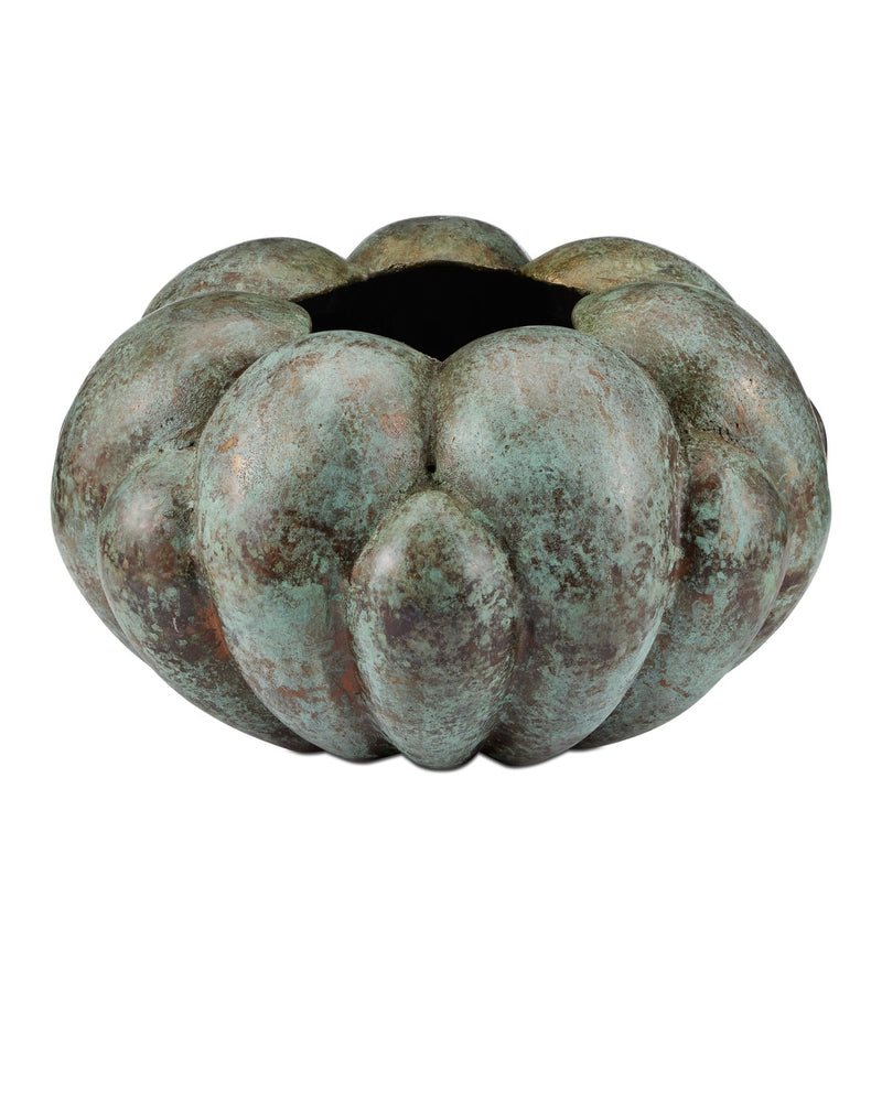 Currey and Company 1200-0942 Bowl, Verdigris