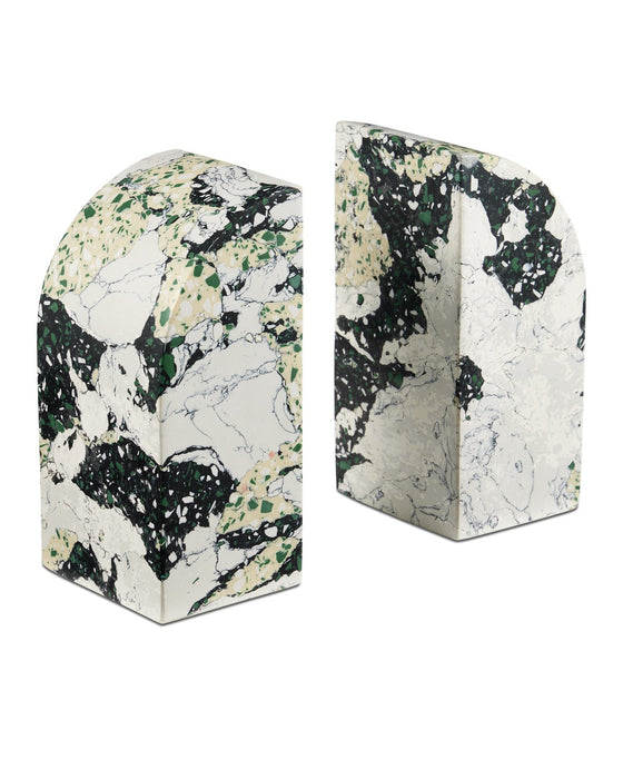 Currey and Company 1200-0949 Object Set of 2, White / Black
