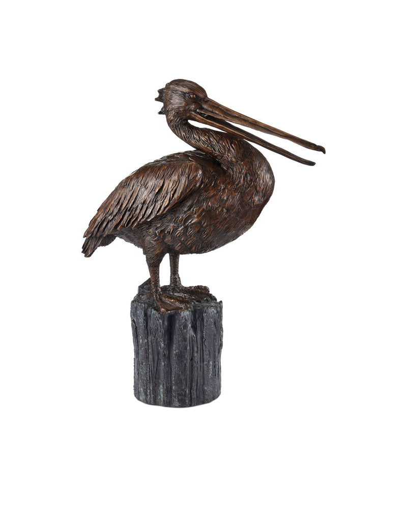 Currey and Company 1200-0959 Pelican, Bronze / Verdigris