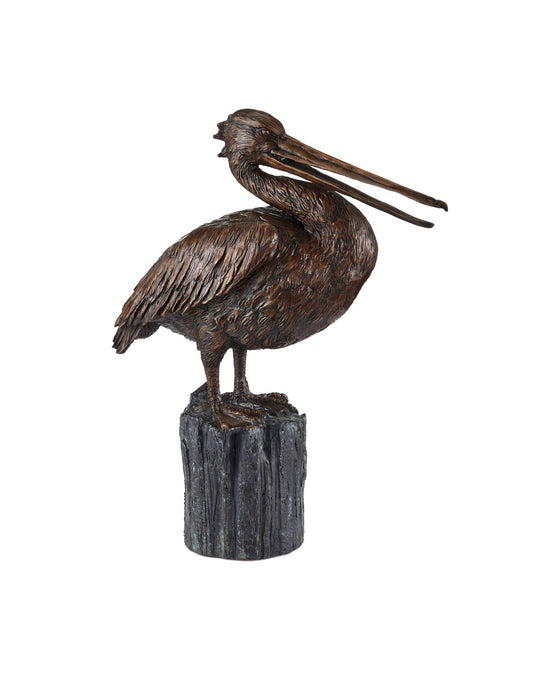 Currey and Company 1200-0959 Pelican, Bronze / Verdigris