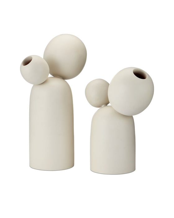 Currey and Company 1200-0970 Object Set of 2, Ivory