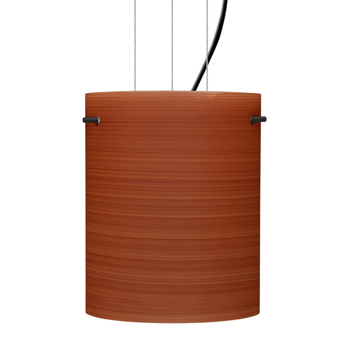 Besa 1KG-4006CH-BK One Light Pendant, Black