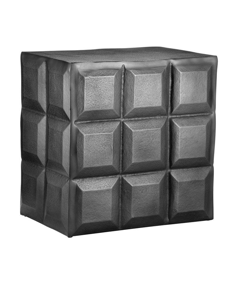 Currey and Company 4000-0198 Side Table, Black Nickel