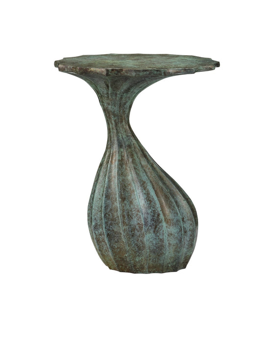 Currey and Company 4000-0207 Accent Table, Verdigris