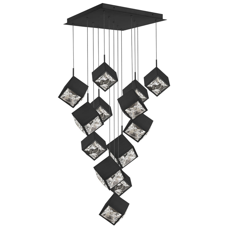 W.A.C. Lighting PD-29313S-BK LED Chandelier, Black