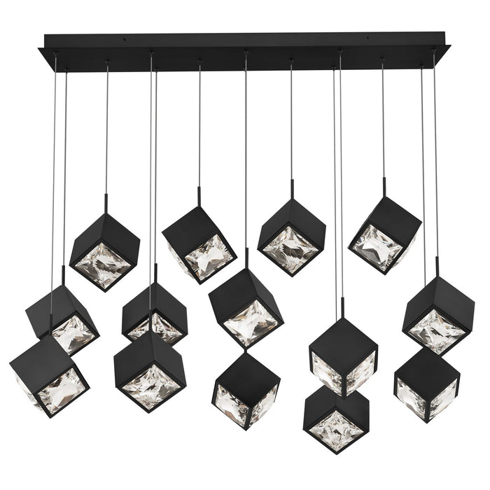 W.A.C. Lighting PD-29314L-BK LED Chandelier, Black