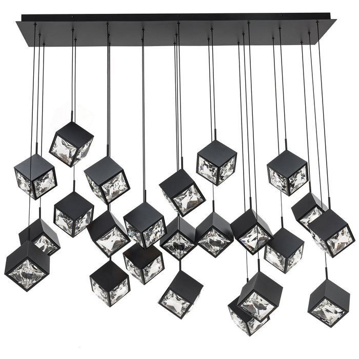 W.A.C. Lighting PD-29323L-BK LED Chandelier, Black