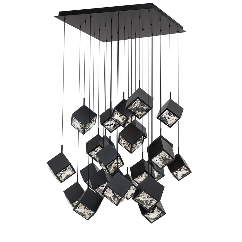 W.A.C. Lighting PD-29325S-BK LED Chandelier, Black