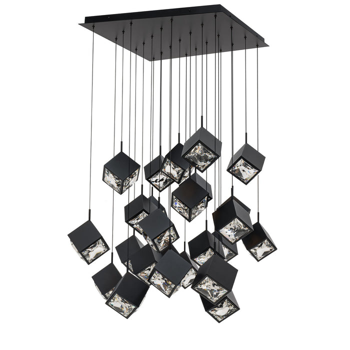W.A.C. Lighting PD-29325S-BK LED Chandelier, Black