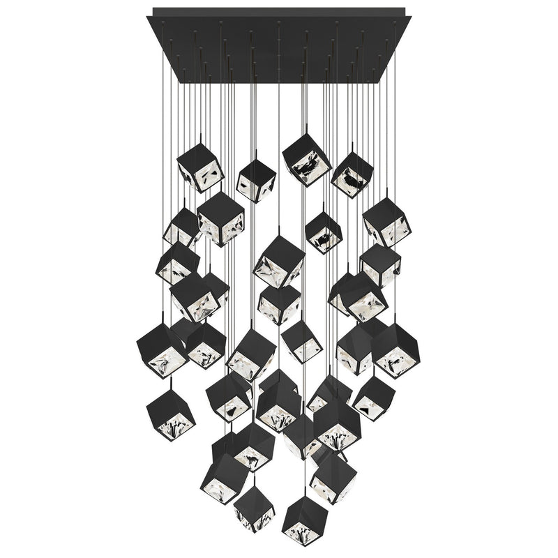 W.A.C. Lighting PD-29341S-BK LED Chandelier, Black