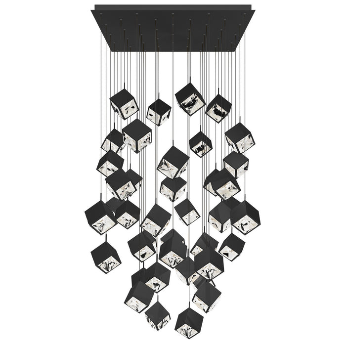 W.A.C. Lighting PD-29341S-BK LED Chandelier, Black