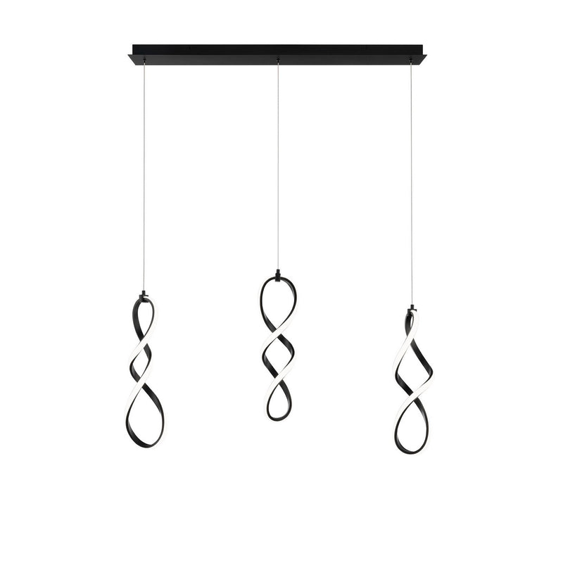 W.A.C. Lighting PD-47803L-BK LED Chandelier, Black