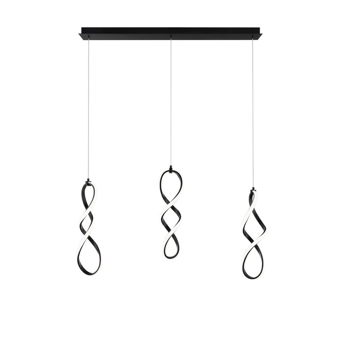 W.A.C. Lighting PD-47803L-BK LED Chandelier, Black