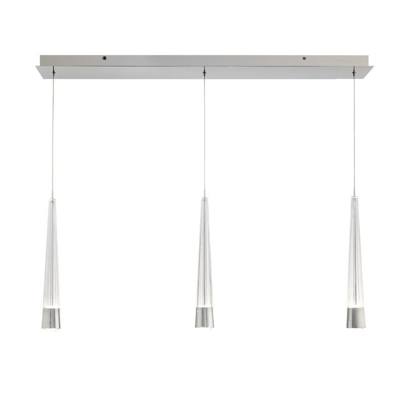 W.A.C. Lighting PD-59403L-CH LED Chandelier, Chrome