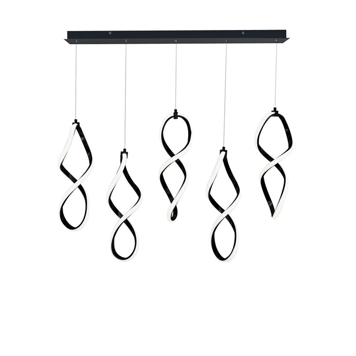 W.A.C. Lighting PD-47805L-BK LED Chandelier, Black