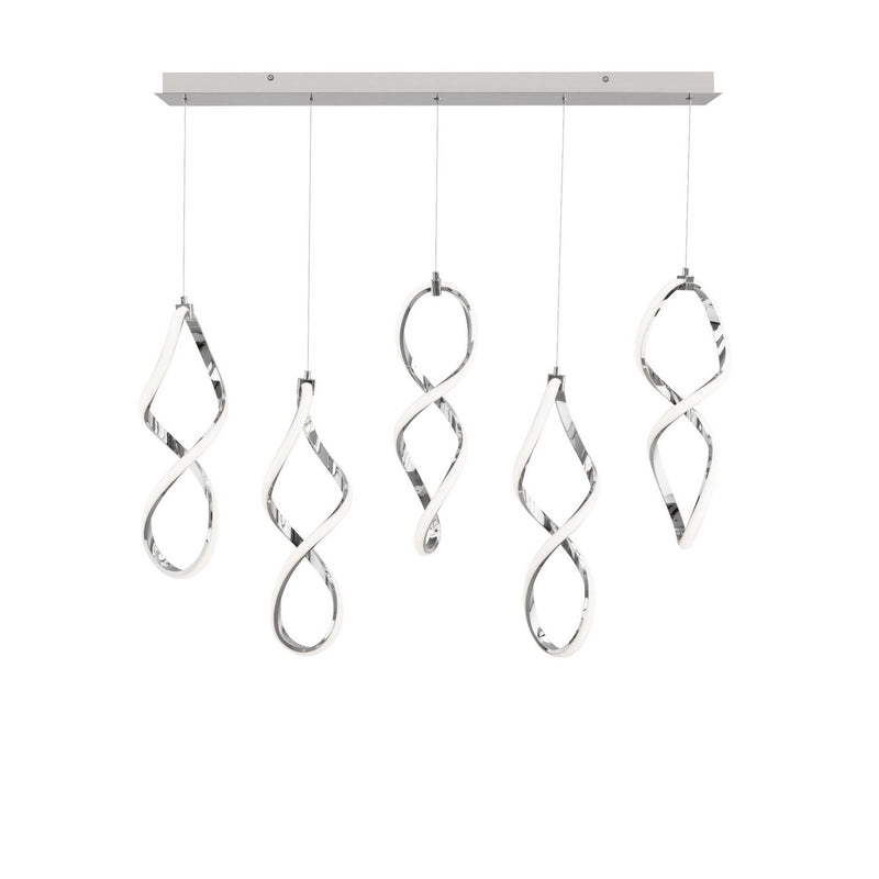 W.A.C. Lighting PD-47805L-CH LED Chandelier, Chrome