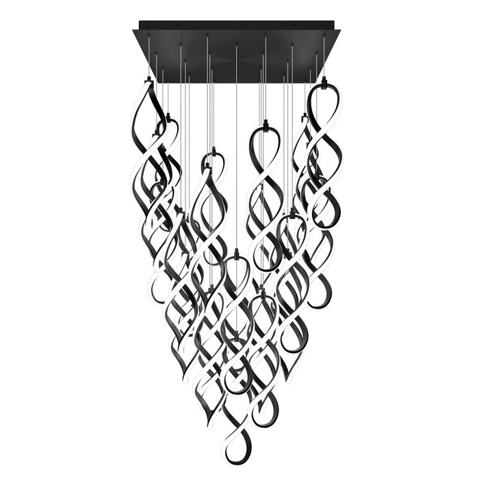 W.A.C. Lighting PD-47825S-BK LED Chandelier, Black