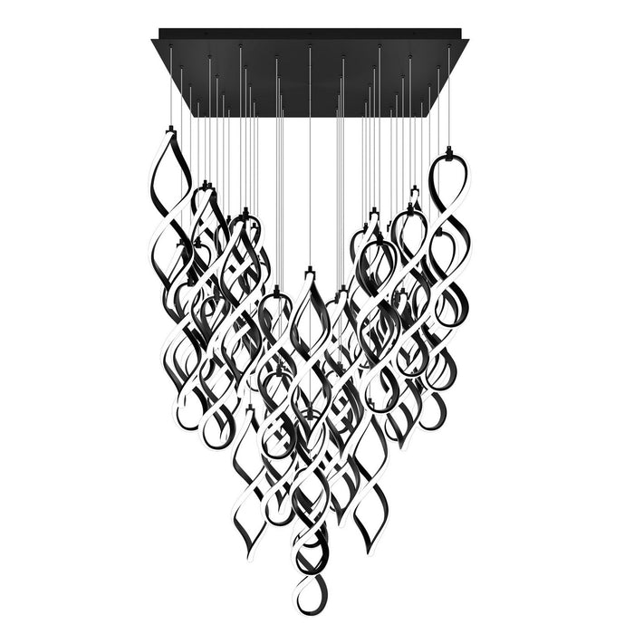W.A.C. Lighting PD-47841S-BK LED Chandelier, Black