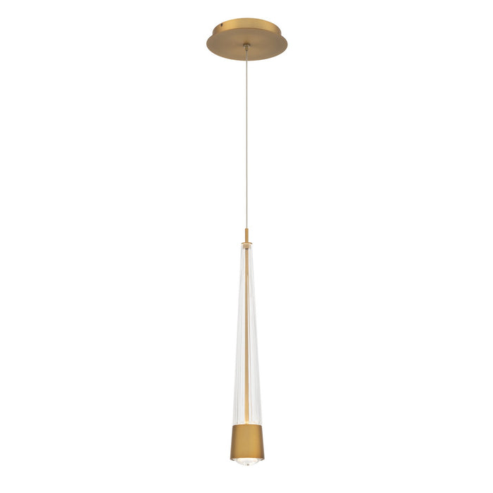 W.A.C. Lighting PD-59416-30-AB LED Mini Pendant, Aged Brass
