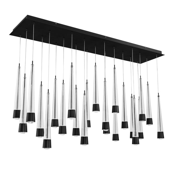 W.A.C. Lighting PD-59423L-BK LED Chandelier, Black