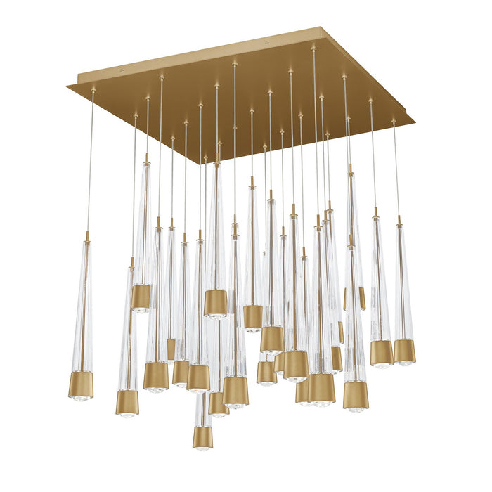 W.A.C. Lighting PD-59425S-AB LED Chandelier, Aged Brass