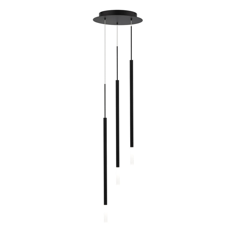 W.A.C. Lighting PD-69403R1-BK LED Chandelier, Black