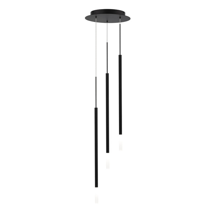 W.A.C. Lighting PD-69403R1-BK LED Chandelier, Black