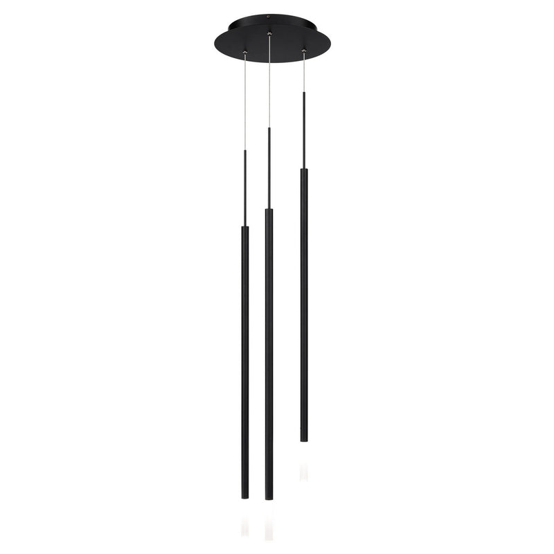 W.A.C. Lighting PD-69403R2-BK LED Chandelier, Black