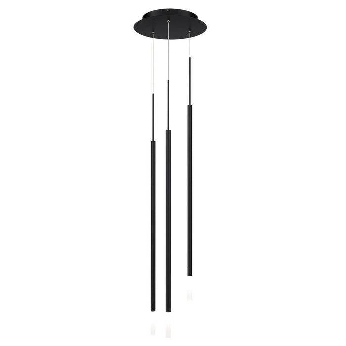 W.A.C. Lighting PD-69403R2-BK LED Chandelier, Black
