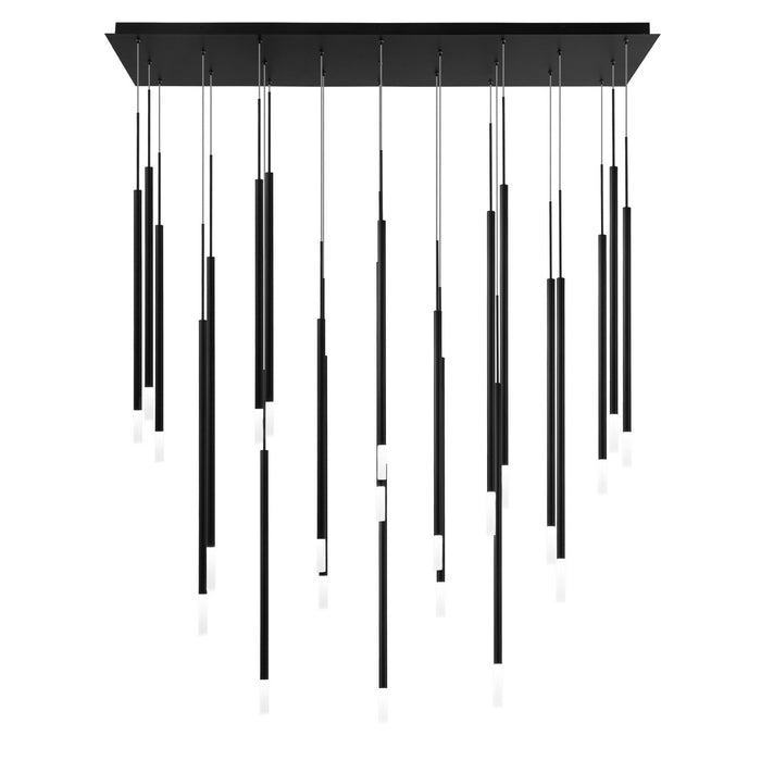 W.A.C. Lighting PD-69423L-BK LED Chandelier, Black