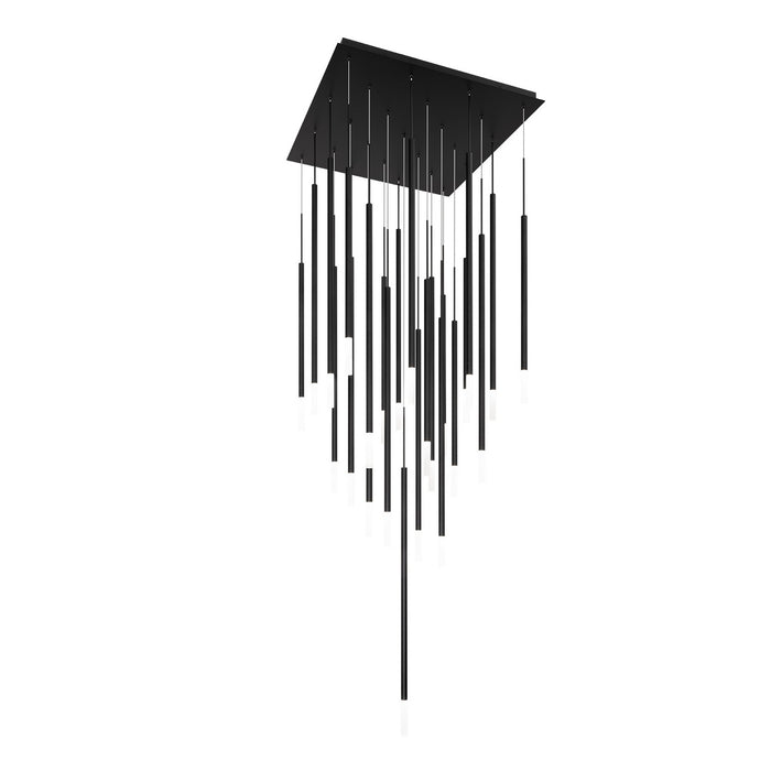 W.A.C. Lighting PD-69425S-BK LED Chandelier, Black