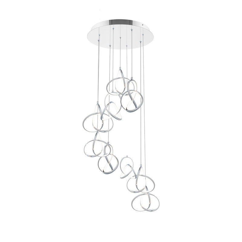 W.A.C. Lighting PD-84909R-CH LED Chandelier, Chrome