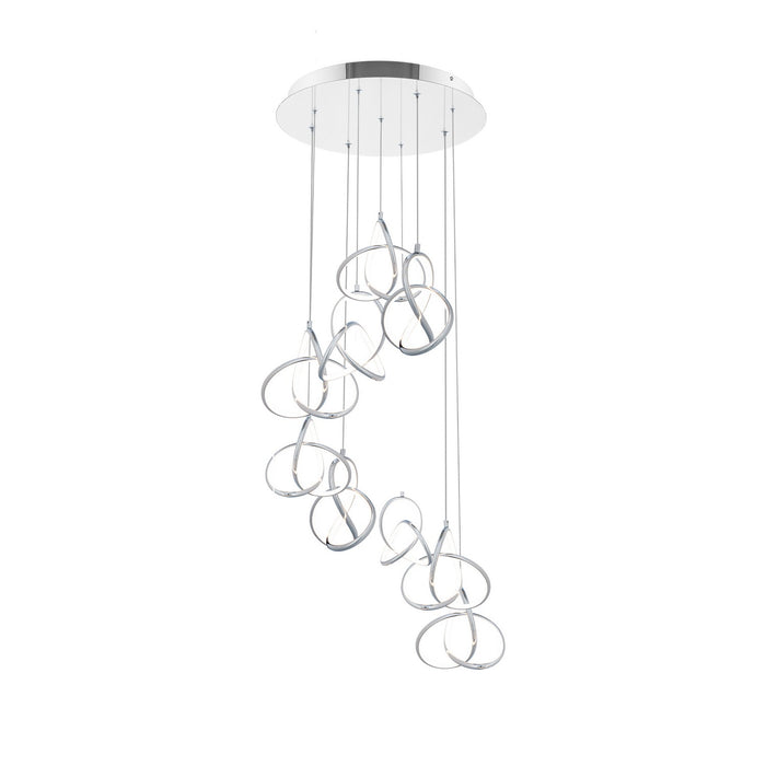 W.A.C. Lighting PD-84909R-CH LED Chandelier, Chrome