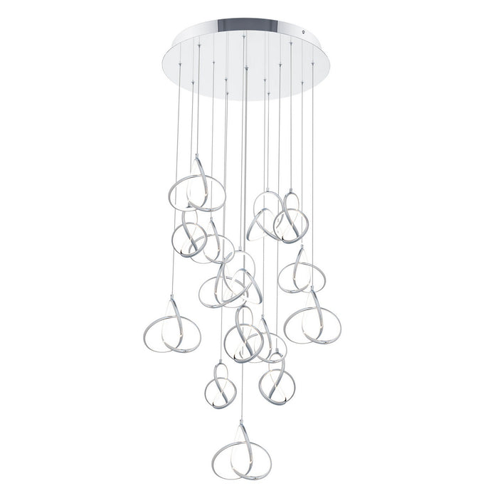W.A.C. Lighting PD-84915R-CH LED Chandelier, Chrome