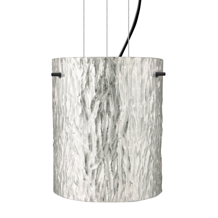 Besa 1KG-4006SS-BK One Light Pendant, Black