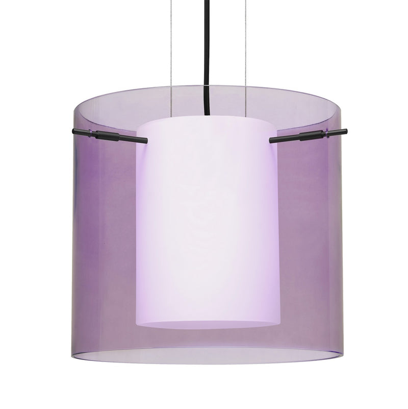 Besa 1KG-A18407-BK One Light Pendant, Black