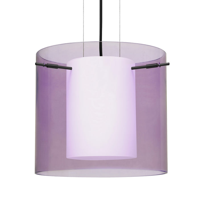 Besa 1KG-A18407-BK One Light Pendant, Black