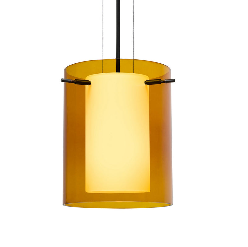 Besa 1KG-G00607-BK One Light Pendant, Black